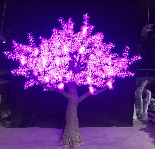 big purple led tree