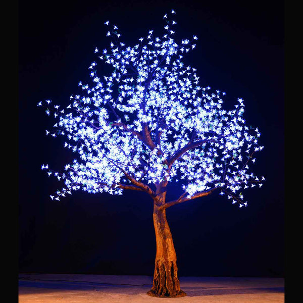 Cherry blossom led tree + green leaf 9 FT\ 2.8M cool white