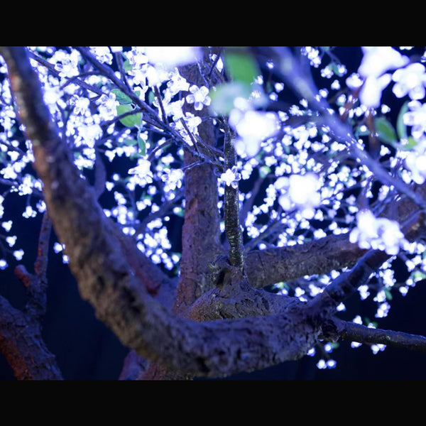 Cherry Blossom LED Tree +Green Leaf 9ft\ 2.8m Cool White