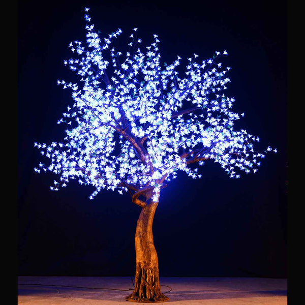 Cherry Blossom LED Tree +Green Leaf 9ft\ 2.8m Cool White