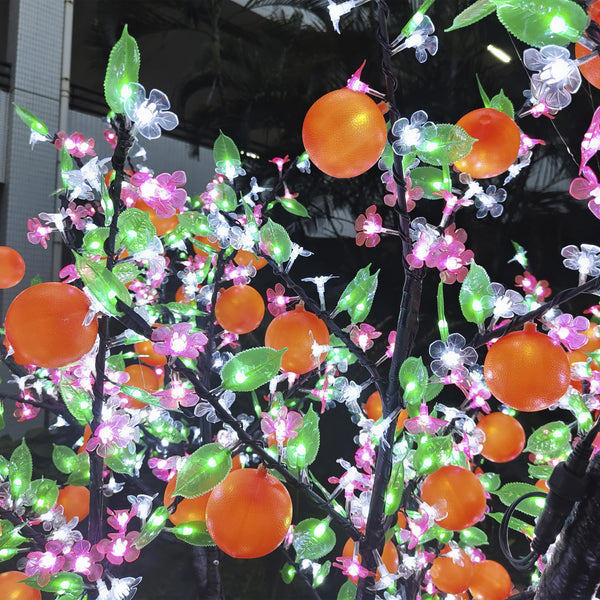 LED Outdoor Fruit Tree Orange 8.5ft 1728 LEDs