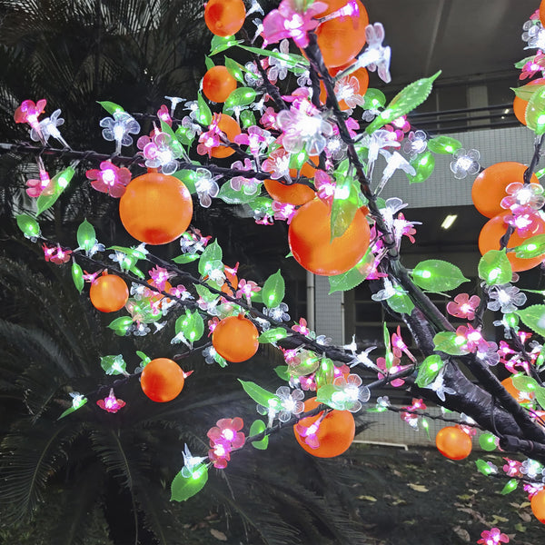 LED Outdoor Fruit Tree Orange 8.5ft 1728 LEDs