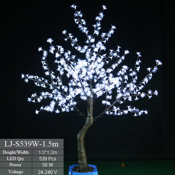 LED Cherry Blossom Tree Light 5ft 540 LEDs 9 Color Options