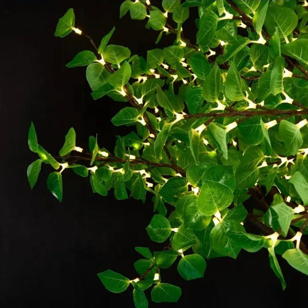 Lighted Aspen Tree Green Leaves  9ft High imitation