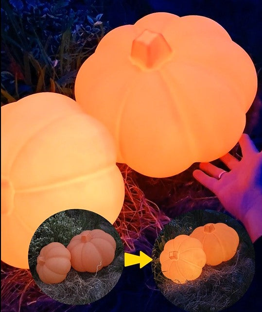 LED Pumpkin Light Dimmable Lamp Rechargeable Pumpkin Shape Garden Light Waterproof