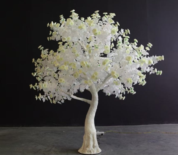 Tall Artificial LED Tree White