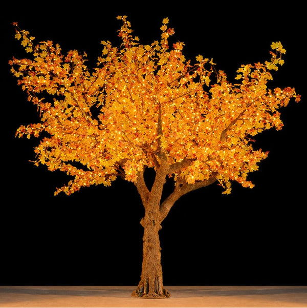 Maple LED Tree 11.5ft\ 3.5m dia 12.0ft. 2496leds Warm White