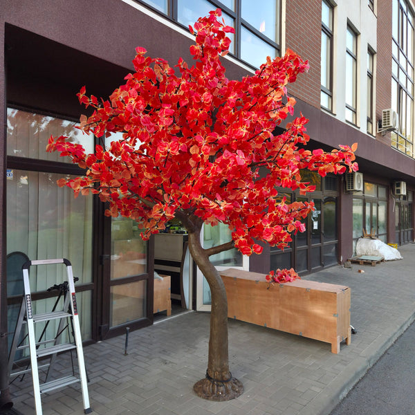 10 FT LED Artificial Tree – Red Aspen Maple or Yellow Ginkgo