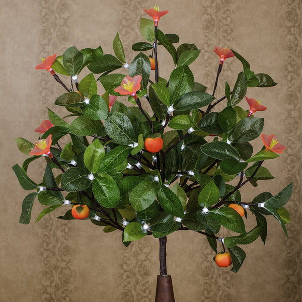 Blooming LED Artificial Tree lamp Orange
