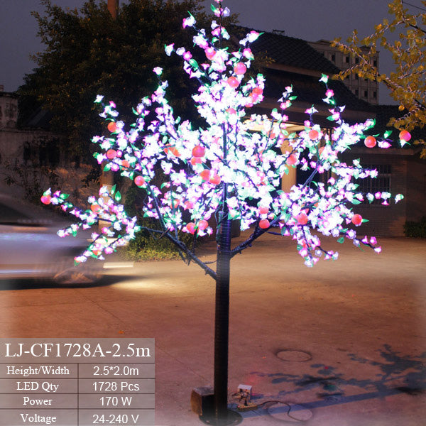 LED Outdoor Fruit Tree Orange 8.5ft 1728 LEDs