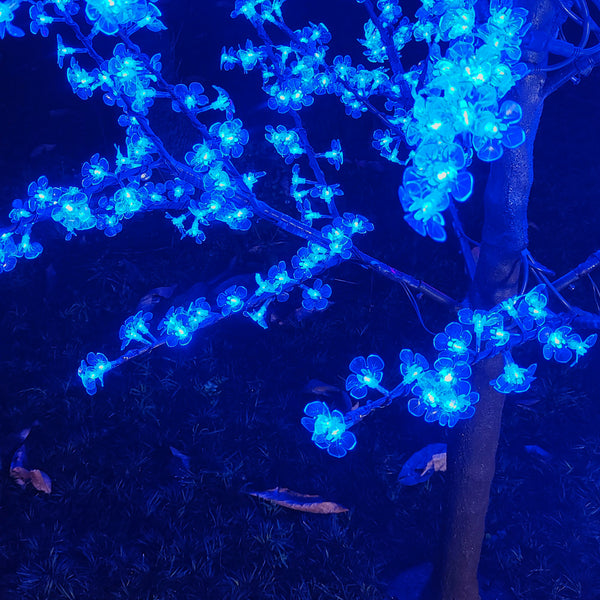 Blue Artificial LED trees for garden 6.5ft/2.0м 972LEDs 9