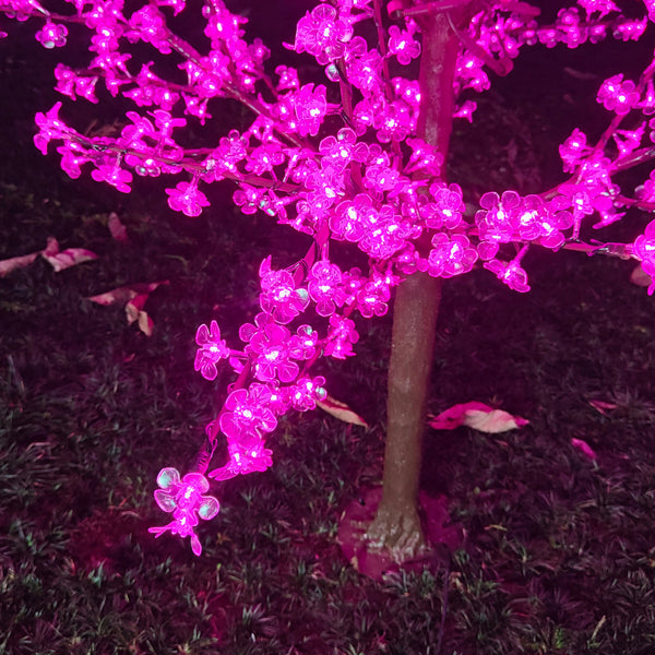 Pink Artificial LED trees for garden 6.5ft/2.0м 972LEDs