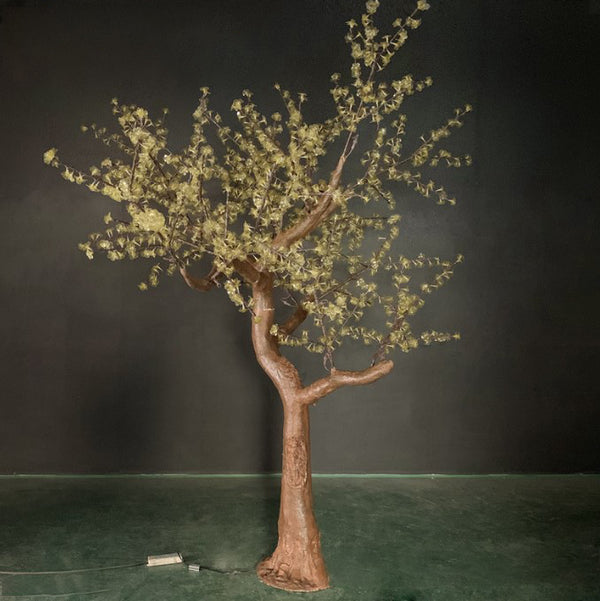Yellow Outdoor Cherry blossom led light tree 8.2ft\ 2.5m 2268leds