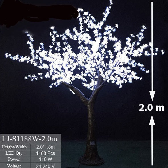 Outdoor Cherry blossom LED light tree 6.5ft/2.0м 1188leds 8 Colors