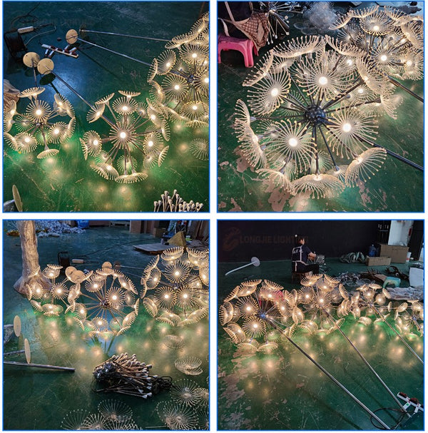 LED lawn lamp Dandelion. Diameter 40, 50 or 60cm