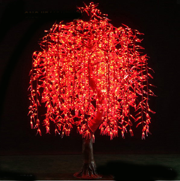 Color changing LED artificial willow tree light outdoor 6.5ft/2.0m