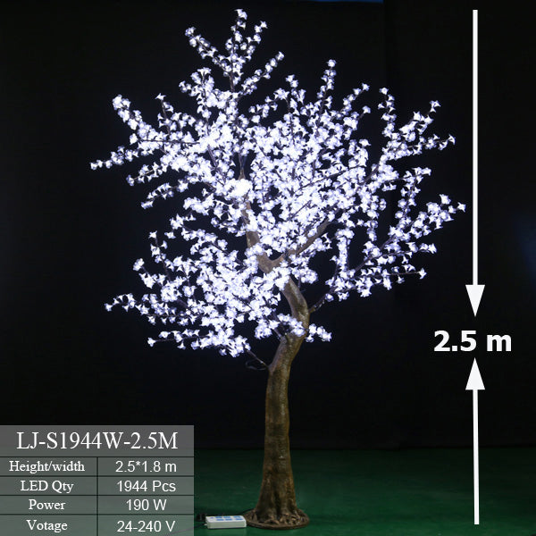 LED Bonsai lighted tree 8.2ft/2.5м 1944leds Multi-color LEDs RGB