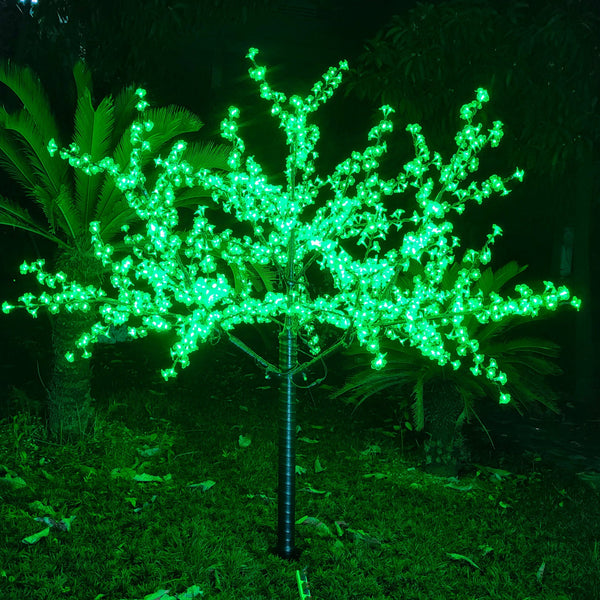 Yellow LED light up cherry blossom tree 6.5ft/2.0м 1728leds Outdoor