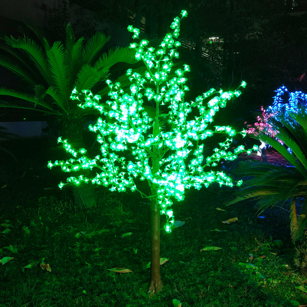 Blue Artificial LED trees for garden 6.5ft/2.0м 972LEDs 9 Color Option