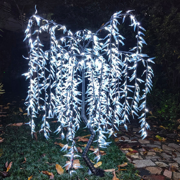 Warm White LED weeping willow tree 6.0ft/1.8m rainproof outdoor