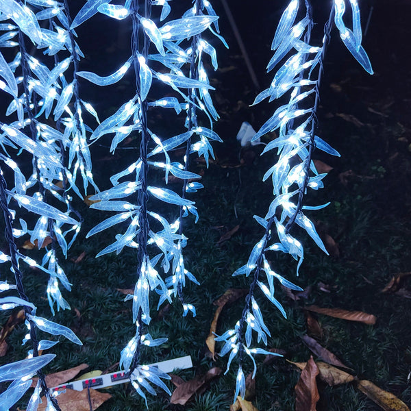 Blue LED weeping willow tree 6.0ft/1.8m rainproof outdoor lighting