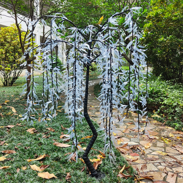 Blue LED weeping willow tree 6.0ft/1.8m rainproof outdoor lighting