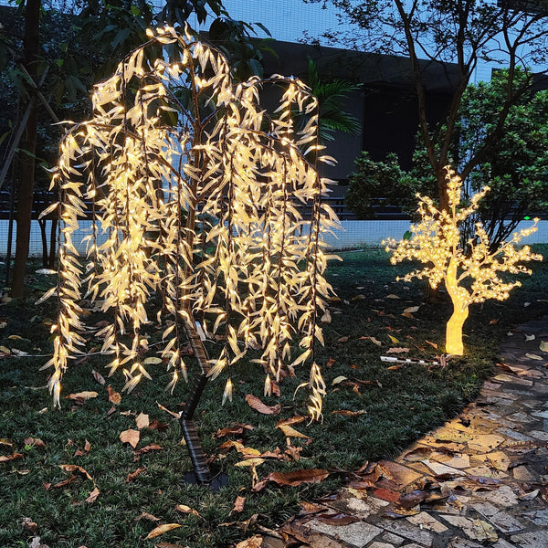 White LED weeping willow tree 6.0ft/1.8m rainproof outdoor lighting