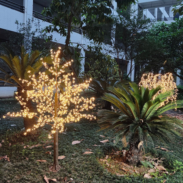 Pink Artificial LED trees for garden 6.5ft/2.0м 972LEDs 8 Color Option