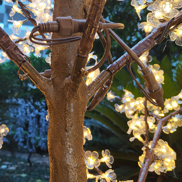 Pink Artificial LED trees for garden 6.5ft/2.0м 972LEDs 8 Color Option