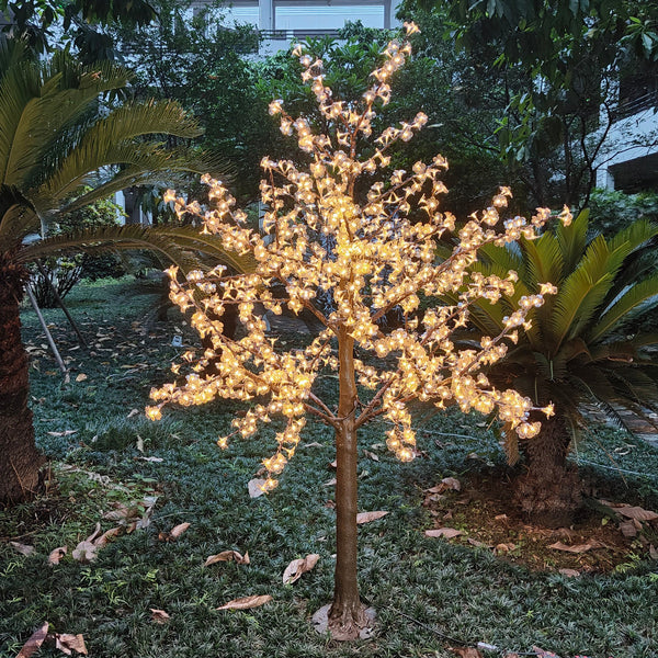 Pink Artificial LED trees for garden 6.5ft/2.0м 972LEDs 8 Color Option