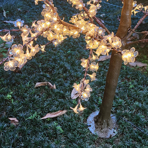 Pink Artificial LED trees for garden 6.5ft/2.0м 972LEDs 8 Color Option