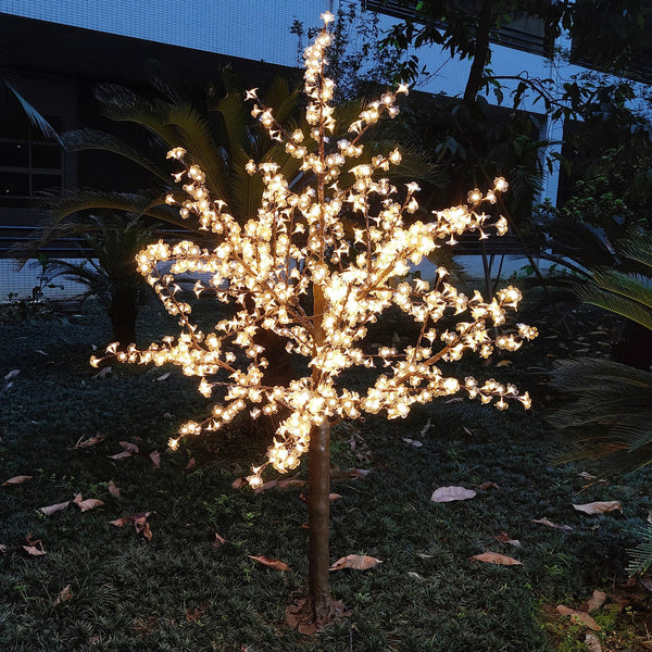 Pink Artificial LED trees for garden 6.5ft/2.0м 972LEDs 8 Color Option