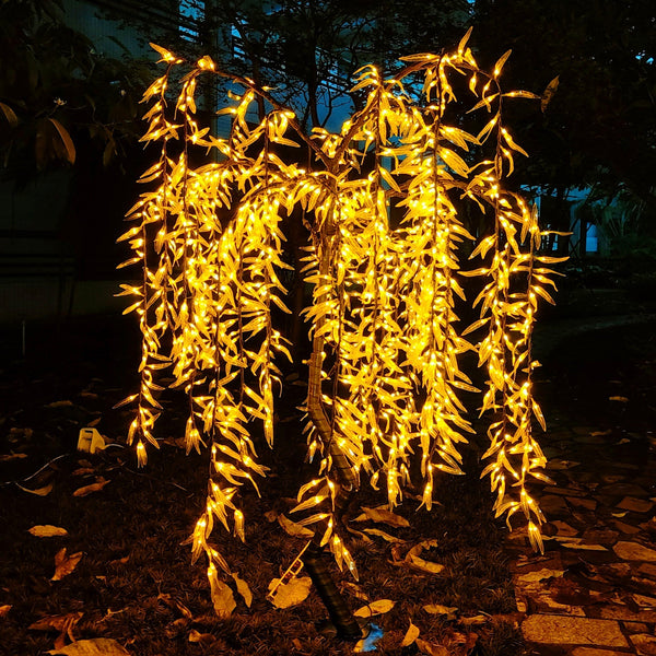 White LED weeping willow tree 6.0ft/1.8m rainproof outdoor lighting