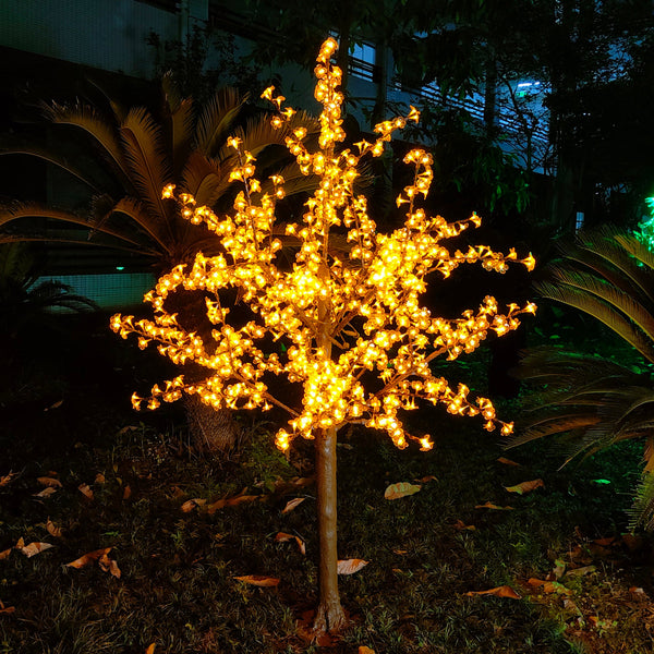 Pink Artificial LED trees for garden 6.5ft/2.0м 972LEDs 8 Color Option
