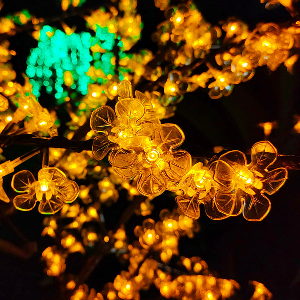 Pink Artificial LED trees for garden 6.5ft/2.0м 972LEDs 8 Color Option