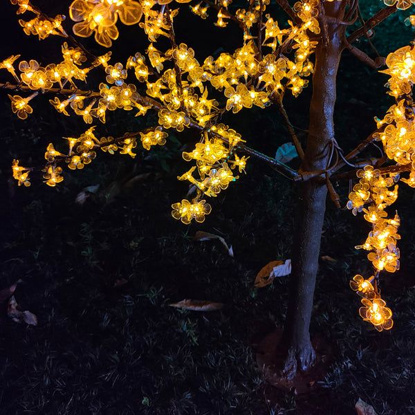 Blue Artificial LED trees for garden 6.5ft/2.0м 972LEDs 9 Color Option
