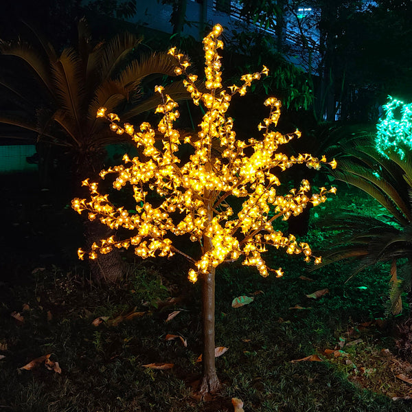 Pink Artificial LED trees for garden 6.5ft/2.0м 972LEDs 8 Color Option
