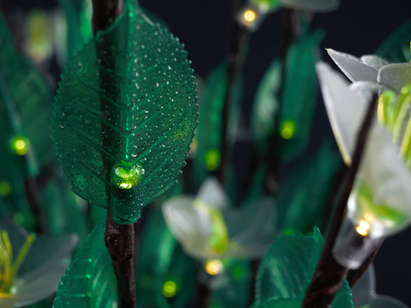 LED branchs Table Flower lamp Led lights Warm-White flowers+ Green leaves