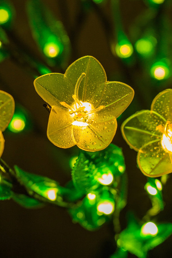 LED branchs Table Flower lamp Led lights Warm-White flowers+ Green leaves