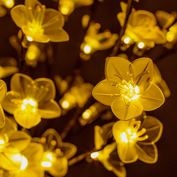 LED Branchs Peach Blossom Flower Lamp Warm White Color