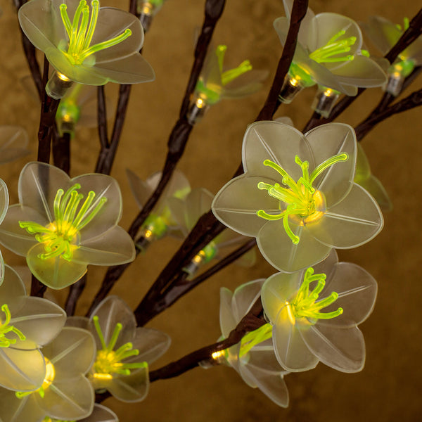 LED Branchs Peach Blossom Flower Lamp Warm White Color