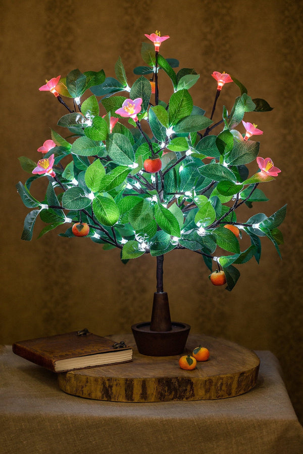 Blooming LED Artificial Tree Flower lamp Orange