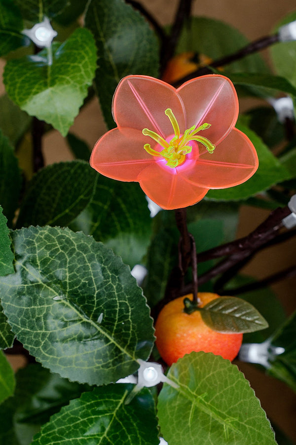 Blooming LED Artificial Tree Flower lamp Orange