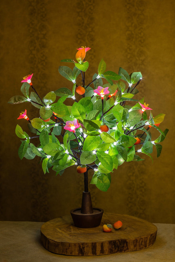 Blooming LED Artificial Tree Flower lamp Orange