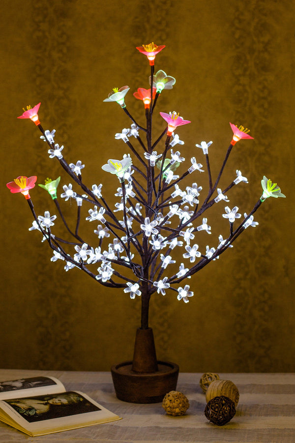 LED Tree Sakura MIX with a white and pink flower
