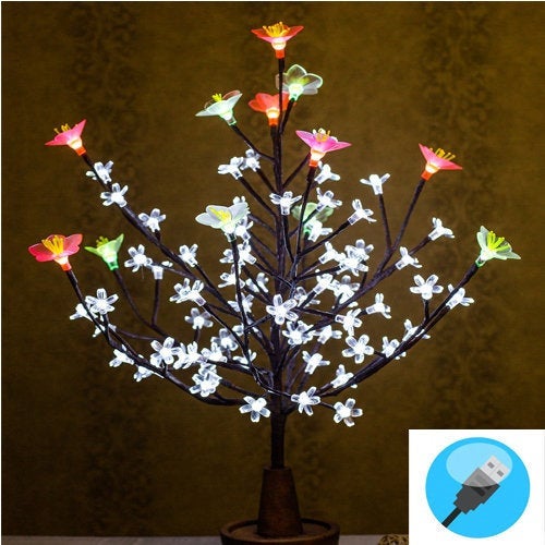 LED Tree Sakura MIX with a white and pink