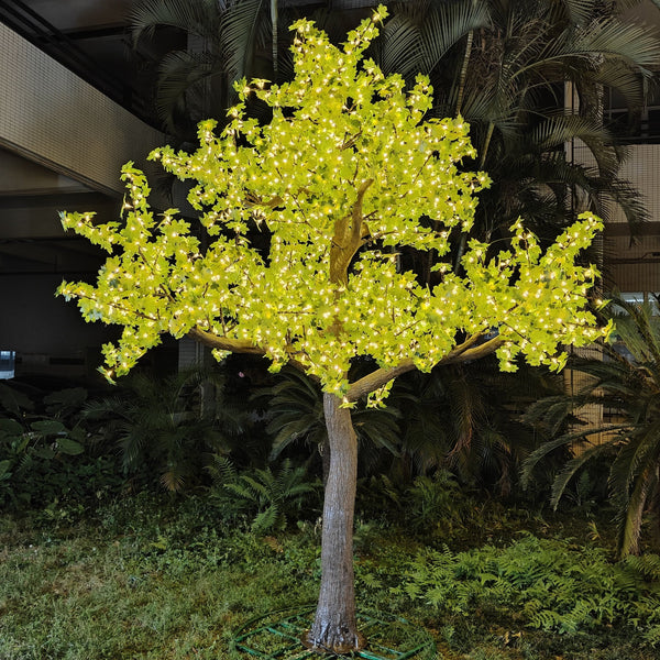 Led Tree with Green Maple Tree 13.0 ft tall