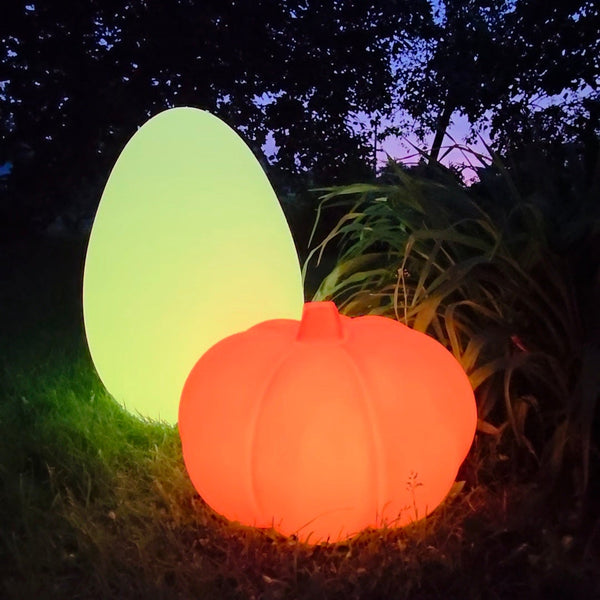 LED Dragon Egg Light RGB Dimmable Color Changing Light Large Rechargeable Giant Egg Shape Garden Light Waterproof