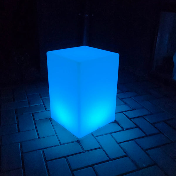 LED Cube Chair, Dimmable RGB Cubes with Remote Control,20 Inch