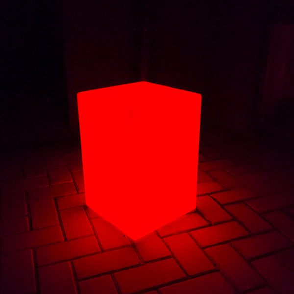 LED Cube Chair, Dimmable RGB Cubes with Remote Control,20 Inch